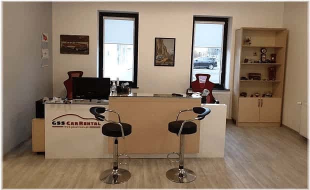 GSS Car Rental office interior